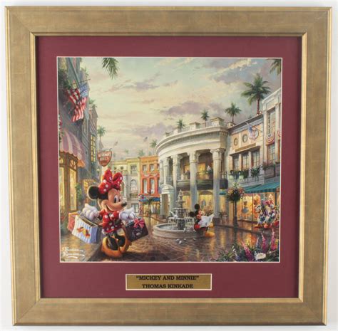 Thomas Kinkade Walt Disney S Mickey Minnie Mouse In Beverly Hills