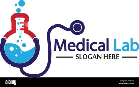 Medical Lab Logo Template Design Vector Emblem Design Concept