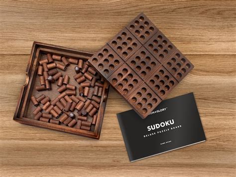 Wooden Sudoku Set Sudoku Puzzles For Adults Wooden Sudoku Etsy