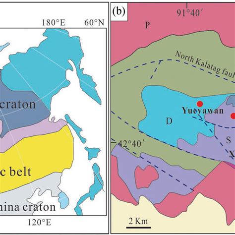 A Tectonic Sketch Map Of The Central Asian Orogenic Belt Modified