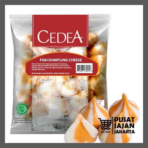 Jual Cedea Fish Dumpling Cheese 500 Gr Bakso Dumpling Ikan Isi Keju