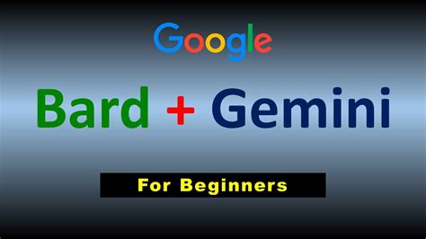 How To Use Google Gemini Bard Google Gemini Tutorial For Beginners