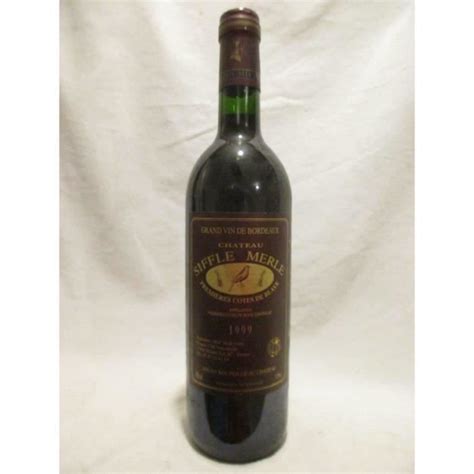 Blaye château siffle merle rouge 1999 bordeaux La cave Cdiscount