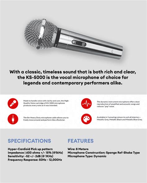 Platinum Karaoke Ks High End Dynamic Wired Microphone Shopee