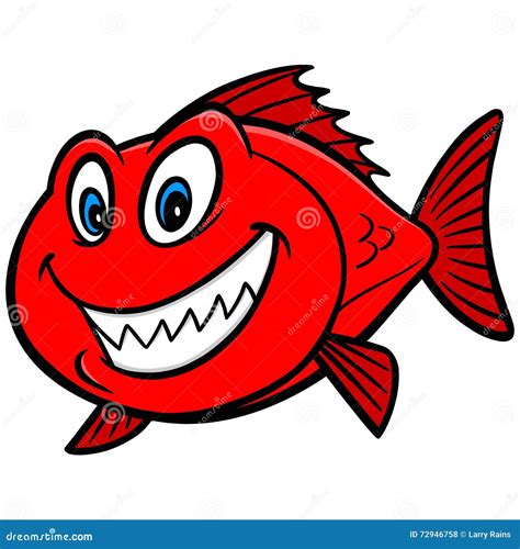 Red Snapper Fish Icon Of 3 Types Color Black And White Outline