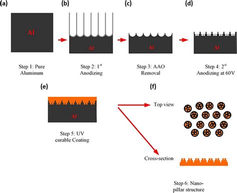 The Schematic Fabrication Process Of The Nanoporous Anodic Aluminum