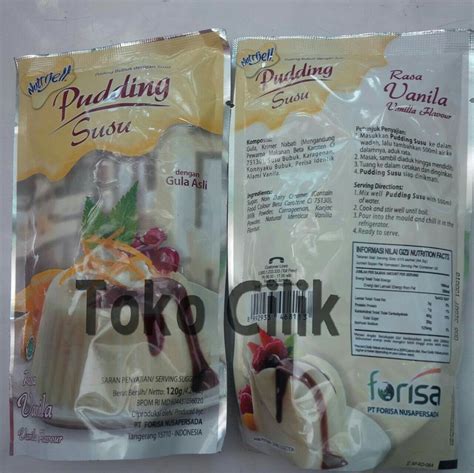 Jual Puding Susu Vanila Makanan Instant Nutrijel Putih Agar Ager Di