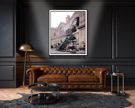 Montparnasse Derailment COLORIZED Photo Print Poster Vintage Etsy