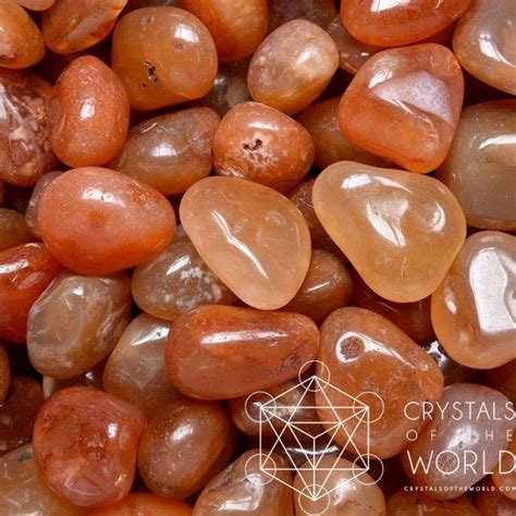 Carnelian Tumbled Stone Crystals Of The World