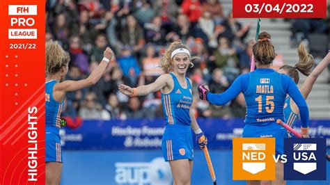 Fih Hockey Pro League Netherlands Vs Usa Game Highlights