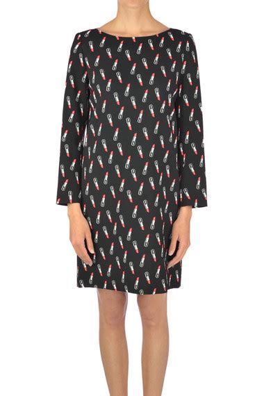 Saint Laurent Lipstick print dress - Buy online on Glamest Fashion Outlet - Glamest.com | Online ...