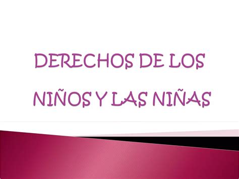 Derechos Del Nino Ppt