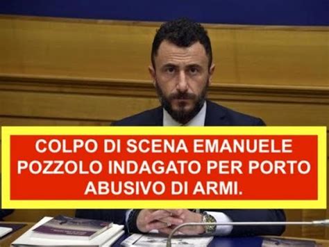 COLPO DI SCENA EMANUELE POZZOLO INDAGATO PER PORTO ABUSIVO DI ARMI MA