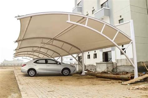 Tunnel Car Parking Tensile Shades Paint Coated Rs 410 Square Feet