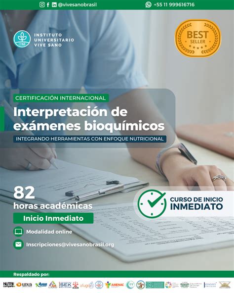 Certificaci N Internacional En Interpretaci N De Ex Menes Bioqu Micos