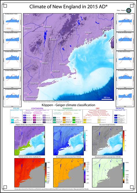 In-depth climate map of New England, 2015 CE : r/massachusetts