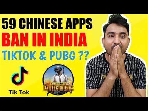 TIK TOK BAN IN INDIA PUBG BAN 59 CHINESE APPS BAN IN INDIA YouTube