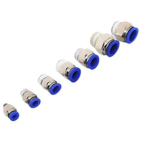 Pneumatic Fittings Push Male Connector Inch X Mm Mm