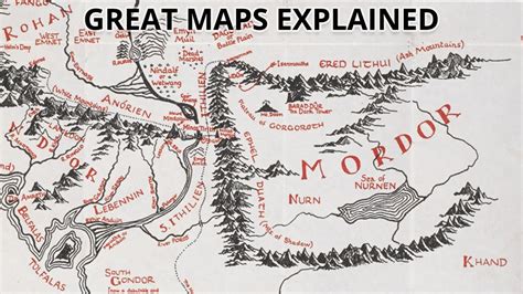 Tolkiens Incredible Map Of Middle Earth Great Maps Explained Youtube