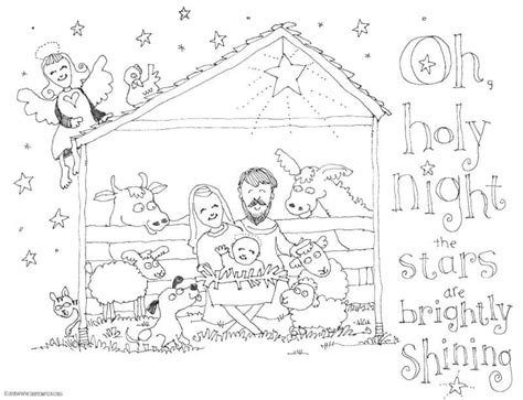 Nativity Coloring Pages | Skip To My Lou