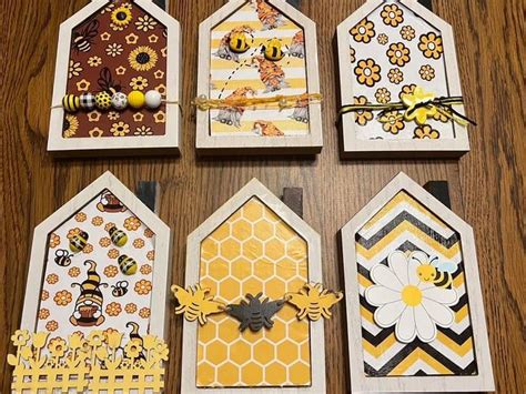 Pin By Fiedlersara On Dollar Tree Houses Honey Bee Decor Bumble Bee