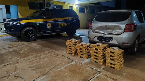 PRF apreende 100 Kg de maconha em Água Clara MS Polícia Rodoviária