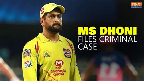 Shocking Ms Dhoni Files Criminal Case Against Ex Business Partners For