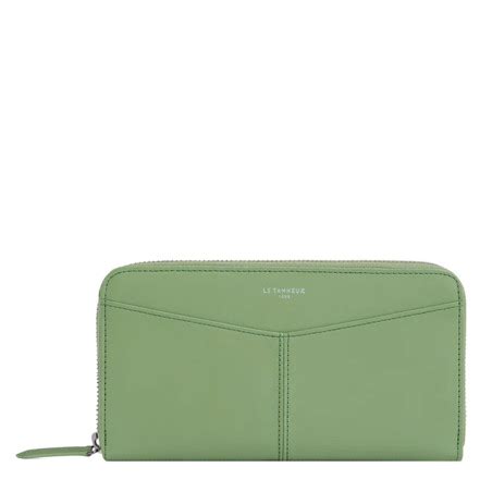 Le Tanneur Charlotte Zipped Companion Jade