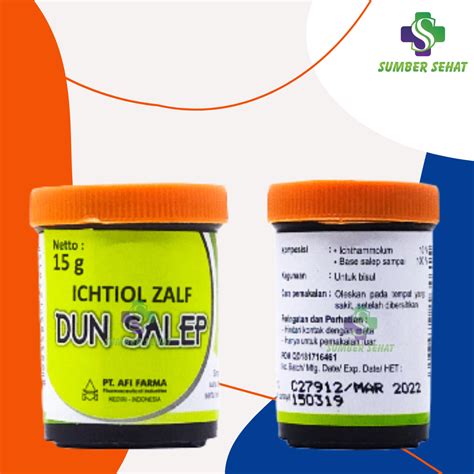 ICHTIOL ZALF DUN SALEP AFI FARMA 15 GRAM Lazada Indonesia