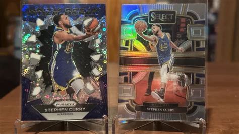 Panini Select Stephen Curry Concourse Argento Prizm Break Disco