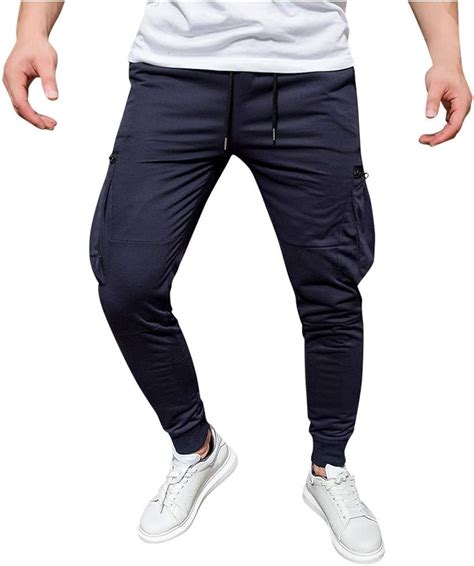 Goosuny Herren Sport Hosen Jogginghose Mit Kordelzug Einfarbig