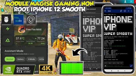 FPS MENINGKAT MODULE MAGISK GAMING NON ROOT IPHONE 12 CARA OVERLOCK