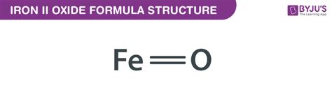 Iron II Oxide Formula - Chemical Formula, Structure, Properties And Uses