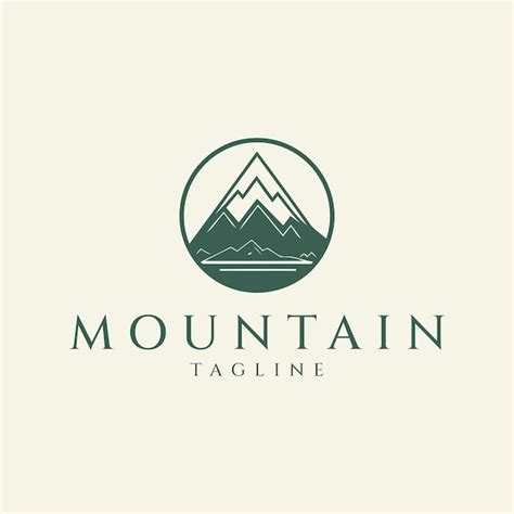 Illustration Vectorielle De Montagne Logo Design Vecteur Premium