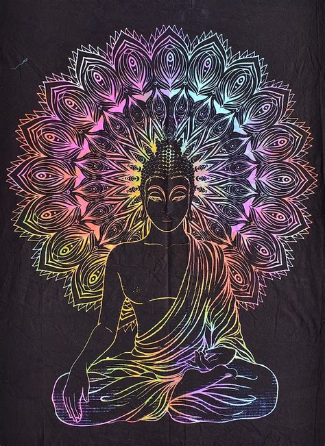 DRAVY HANDICRAFTS Gautama Tapestry Wall Hanging Cotton Wall Hanging