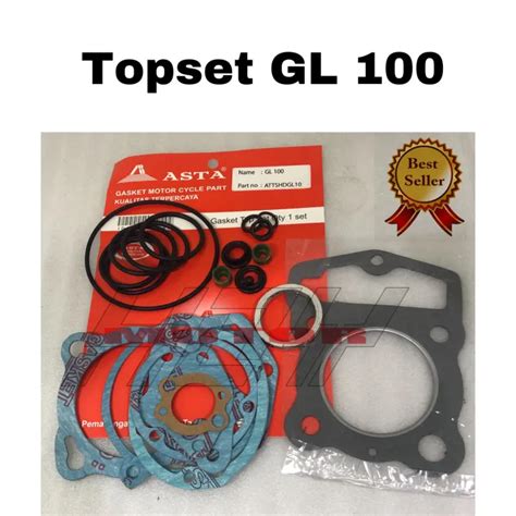 Packing Paking Gasket Perpack Perpak Perphak Topset Top Set Honda Gl