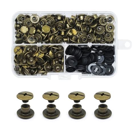 Set Vis Chicago M X Mm Kit De Rivets Pour Cuir Cruciforme Vis