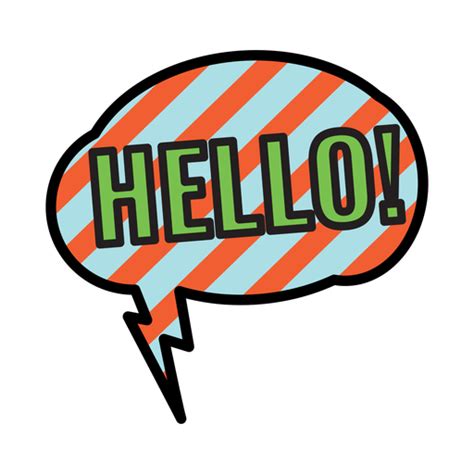 Hello Sticker Transparent Png And Svg Vector Hello Sticker