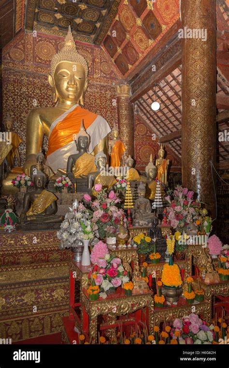 Buddhist Sculpture Wat Xieng High Resolution Stock Photography And