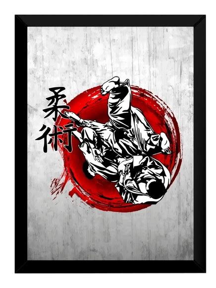 Quadro Jiu Jitsu Decoração Academia Arte Marcial Dojo no Elo7