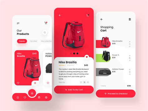 Bag Shop Free Figma File Mobile App Design App Design Figma