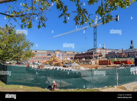 Construction Work On The Auburn University Campus Expansion Auburn