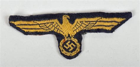 Regimentals German Wwii Kriegsmarine Bevo Woven Overseas Cap Eagle