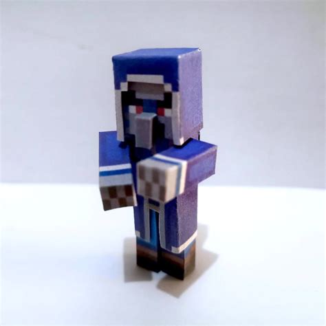 Pixel Papercraft Iceologer Creeping Winter Dlc From Minecraft Dungeons