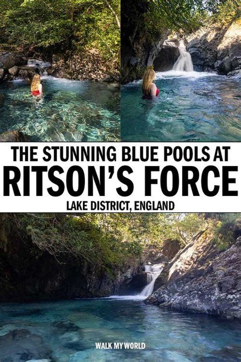 The Stunning Blue Pools At Ritsons Force In Lake District England