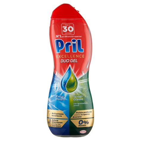 Detergente In Gel Per Lavastoviglie Sciogli Grasso Excellence Duo Pril