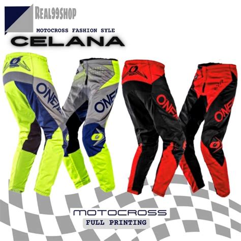 Jual Celana Cross Trail Full Printing Motocross Sport Pants Adventure