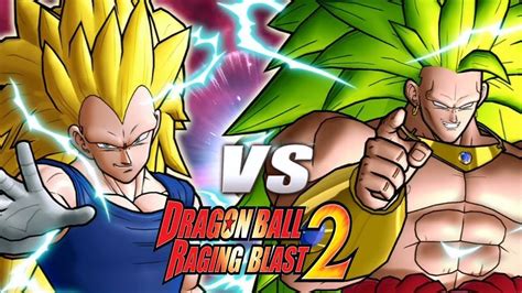 Dragon Ball Raging Blast Vegeta Ssj Vs Broly Ssj Youtube