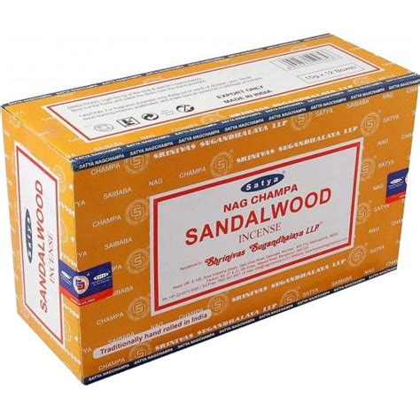 Satya Sandalwood Incense 11 Sticks 15g The Ayurveda Shop