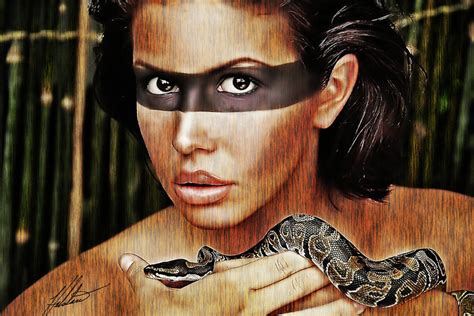 Snake Woman Digital Art By Halstan Williams Fine Art America